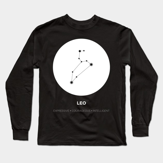 Leo Zodiac Long Sleeve T-Shirt by jessycroft